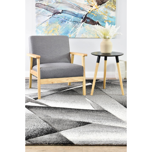 Grey-Arri-Power-Loomed-Rug