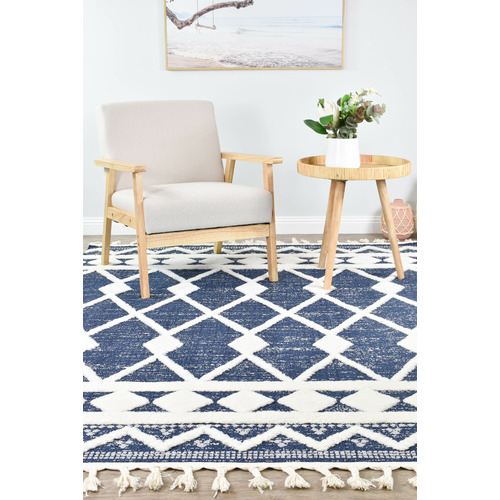 Navy Nix Contemporary Rug