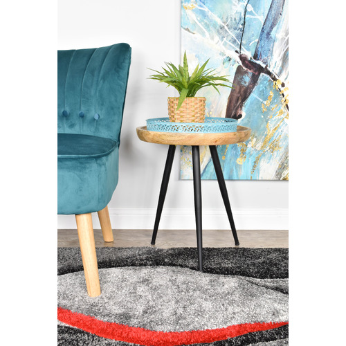 Red-Steffen-Power-Loomed-Rug
