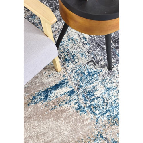Turquoise-Floro-Contemporary-Rug