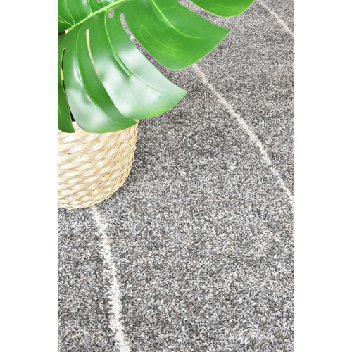 Light Grey White Alpha Rug