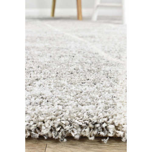 Light Grey White Alpha Rug