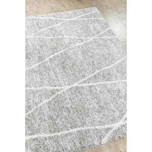 Light Grey White Alpha Rug