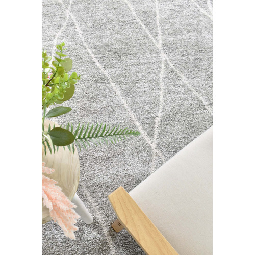 Light Grey White Alpha Rug
