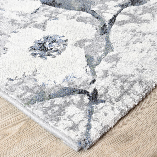 Blue & Grey Juna Power-Loomed Rug