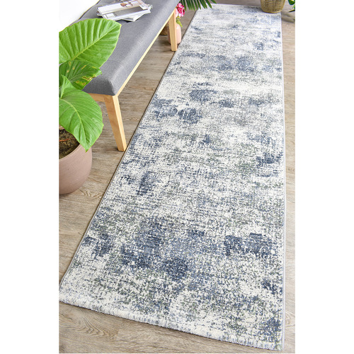 Blue & Green Juna Power-Loomed Runner