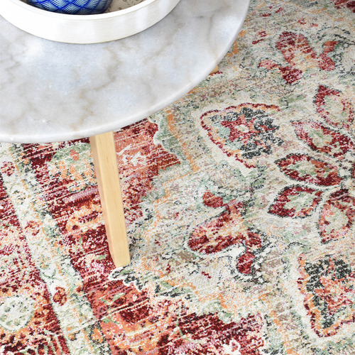Red Juna Power-Loomed  Rug