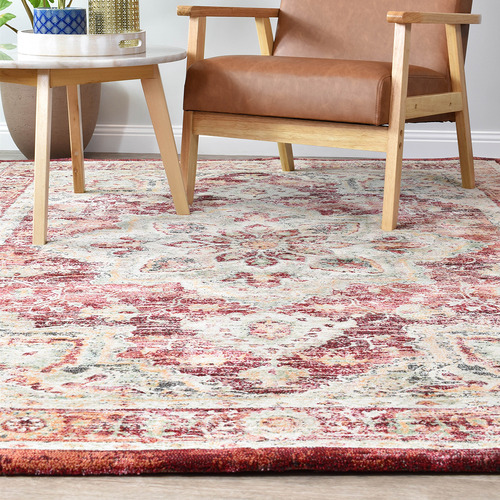 Red Juna Power-Loomed  Rug