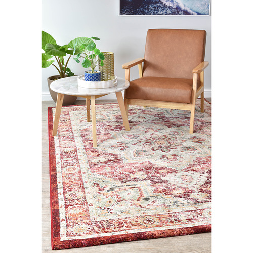Red Juna Power-Loomed  Rug