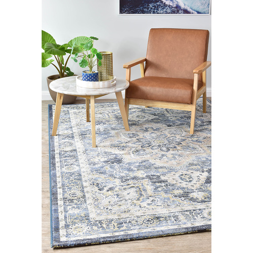 Blue Juna Power-Loomed Rug