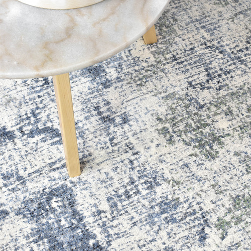 Blue & Green Juna Power-Loomed Rug