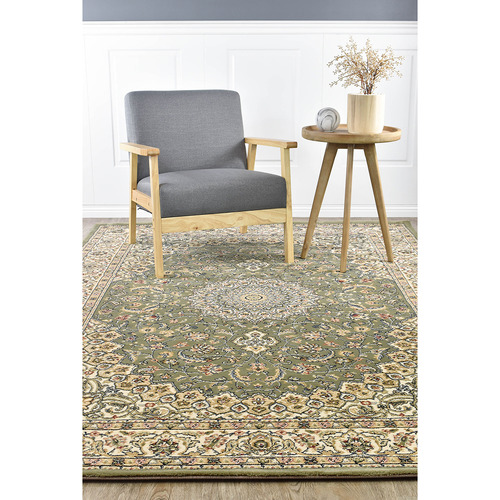 Green Izan Power-Loomed Rug