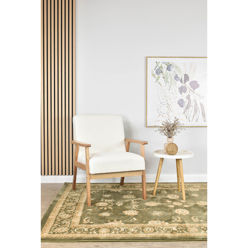 Green Gael Power-Loomed Rug