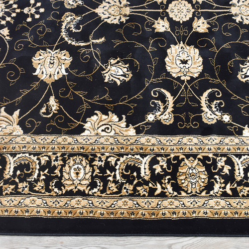 Black Gael Power-Loomed Rug