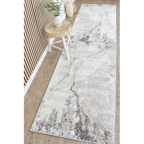 Beige & Light Grey Leya Runner