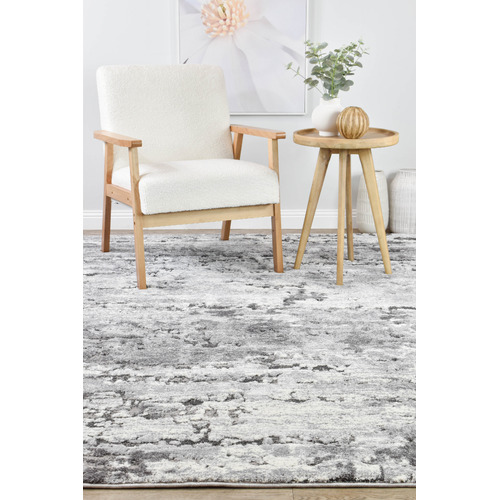 Grey & White Aria Rug