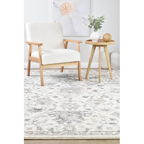 Grey & Cream Anara Rug