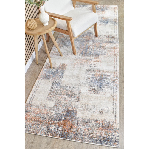 Blue & Terracotta Finnian Runner