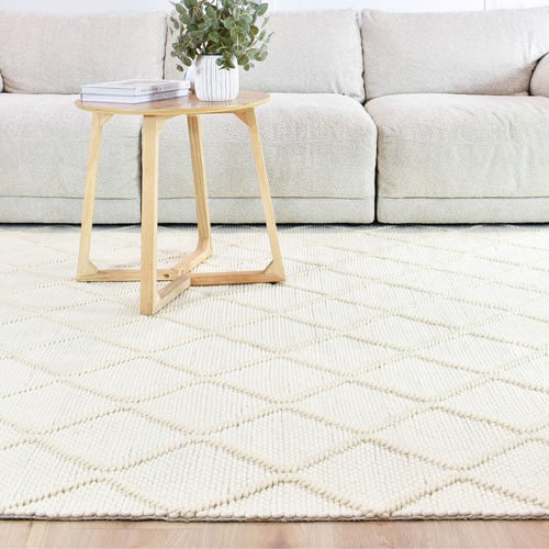 Darian Diamond Frost Hand Woven Rug