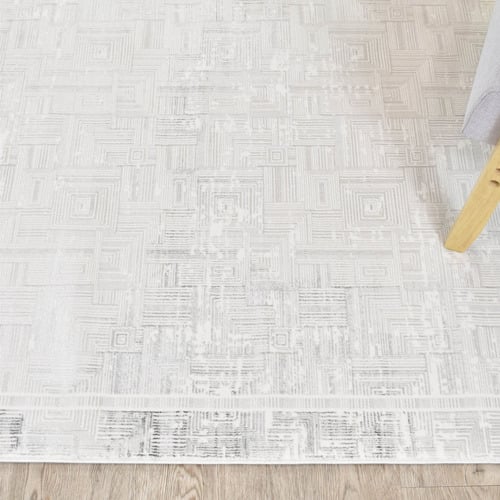 Dark Grey & Cream Elaina Rug