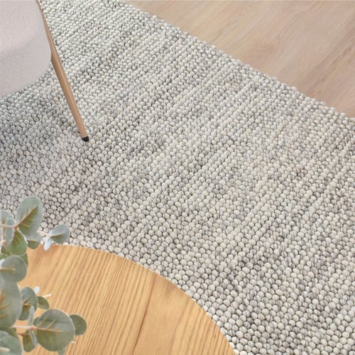 Silver Darian Mist Hand Woven Rug
