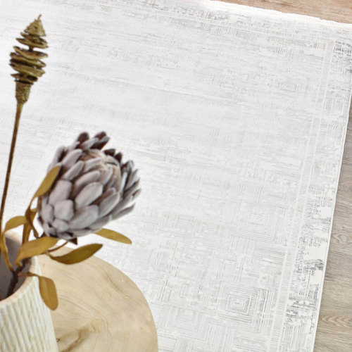Dark Grey & Cream Elaina Rug