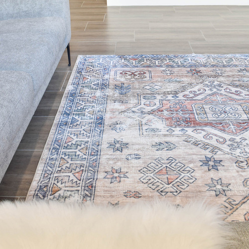 Riley Orchid Bloom Machine Washable Rug