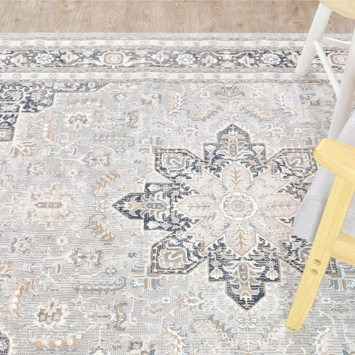 Navy & Cream Isolde Rug