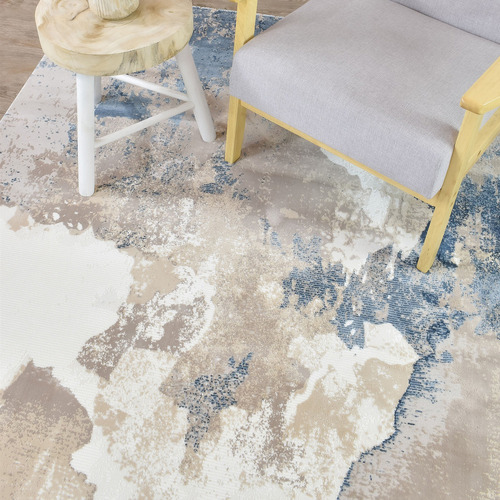 Navy & Beige Lucine Rug