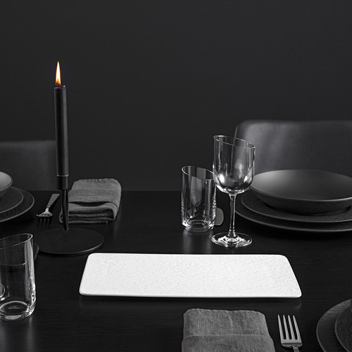Rock Blanc Rectangular Serving Plate