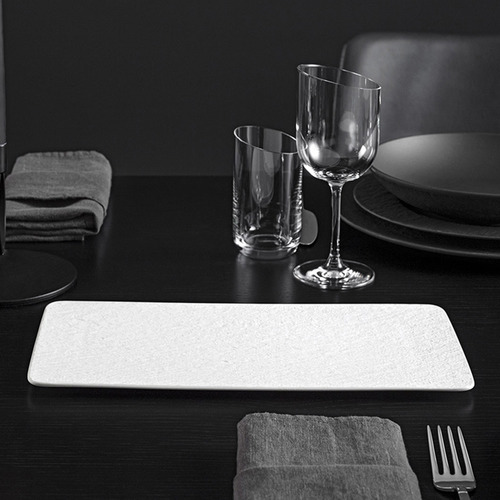 Rock Blanc Rectangular Serving Plate