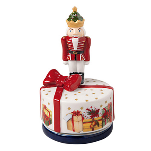 Nostalgic Melody Nutcracker Rotating Music Box Temple & ster