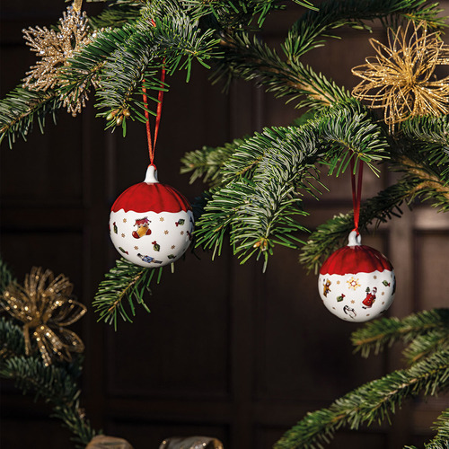 VilleroyandBoch Toy's Delight Festive Ball Hanging Ornament Temple