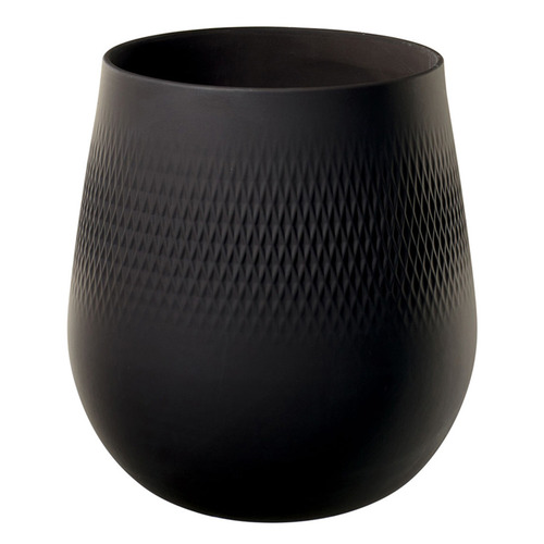 Collier Noir Carre Vase