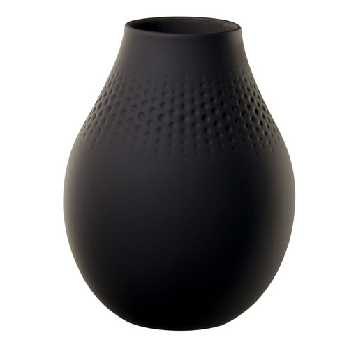Collier Noir Perle Large Vase