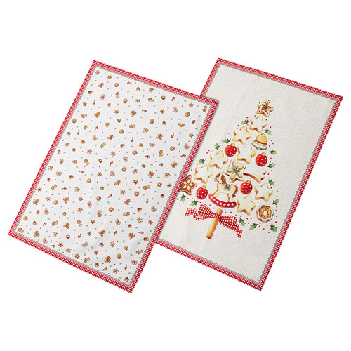 2 Piece Winter Bakery Delight Kitchen Towel Set Temple & ster