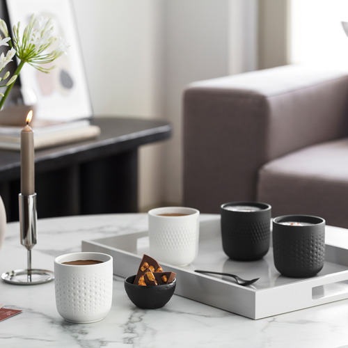 2 Piece Collier Noir Porcelain Mug Set
