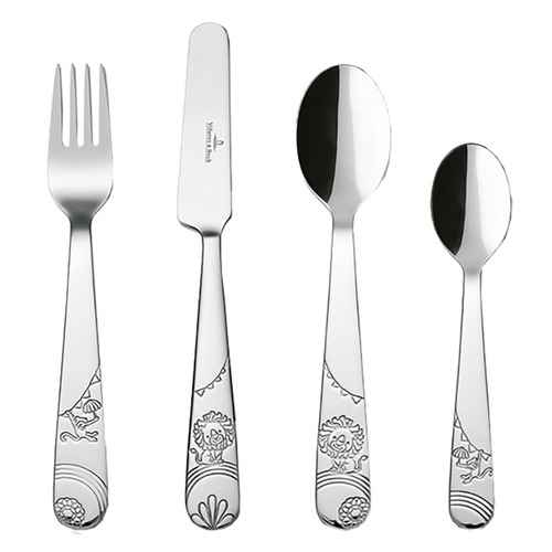 4 Piece Kids' Roar like a Lion Cutlery Set