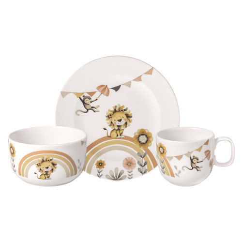 3 Piece Kid's Roar like a Lion Crockery Set