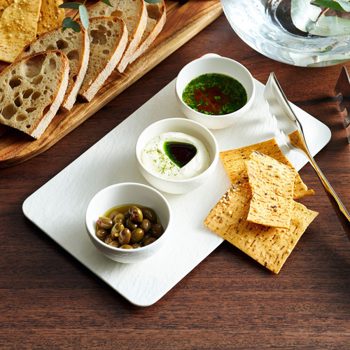 4 Piece Manufacture Rock Porecelain Dip Bowl Set