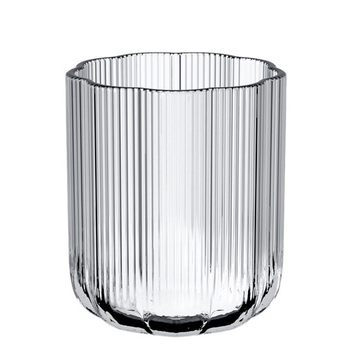 Clear Fleur Glass Vase
