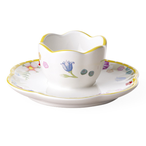 Spring Awakening 10cm Porcelain Egg Cup Plate