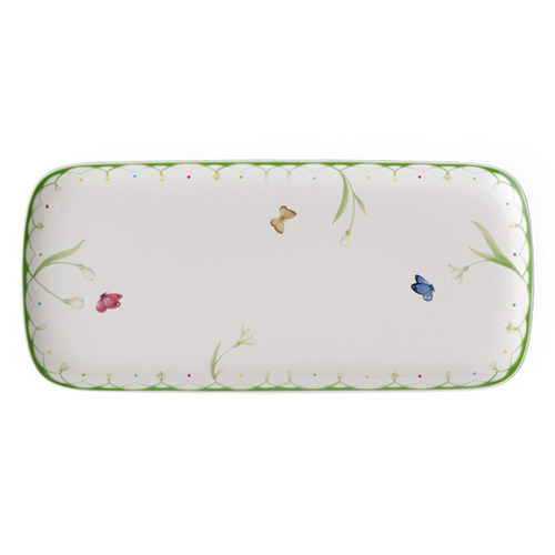 Colourful Spring Porcelain Tart Plate