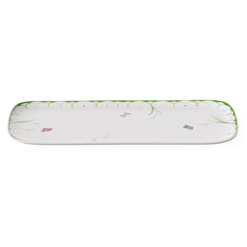Colourful Spring Porcelain Tart Plate