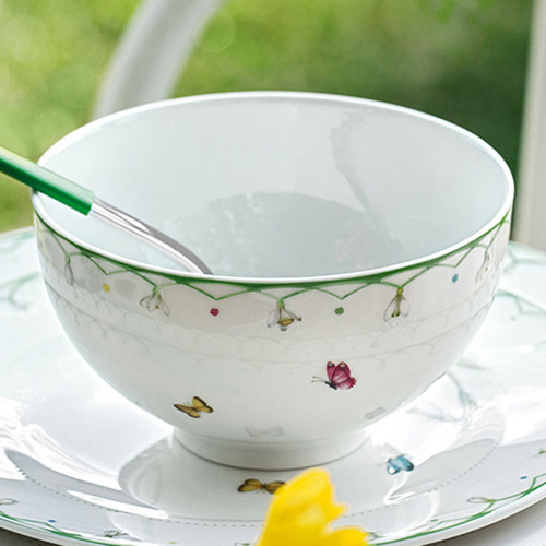 Colourful Spring Porcelain Breakfast Bowl