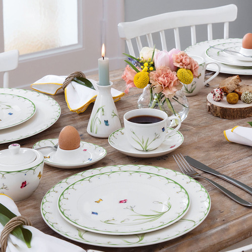 Colourful Spring 21.5cm Porcelain Breakfast Plate