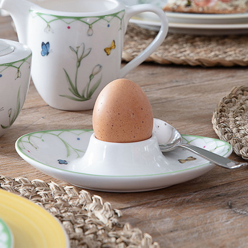 Colourful Spring Porcelain Egg Cup