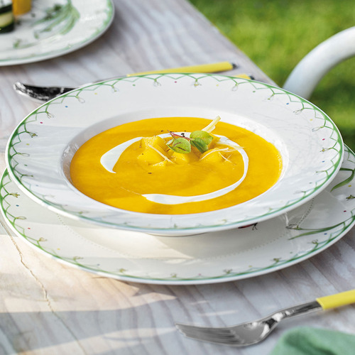 Colourful Spring 25cm Porcelain Soup Plate