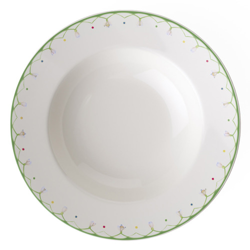Colourful Spring 25cm Porcelain Soup Plate