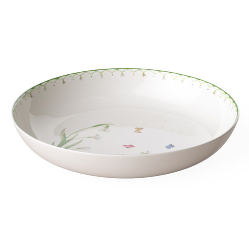 Colourful Spring 38cm Porcelain Salad Bowl